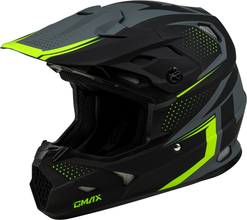 GMAX MX-96 Helmet Matte Grey/Hi Viz Small by GMAX – DOT Approved Motorcycle Helmet with MIPS and Advanced Ventilation