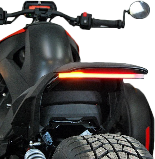 New Rage Cycles RYKER-TL LED Tail Light with Optional Side Mount License Plate Kit