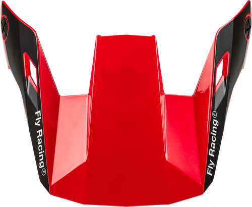 Fly Racing Rayce Helmet Visor in Red, Black & White for XL Size - Part 73-91140