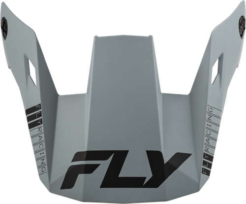 Fly Racing Youth Rayce Helmet Visor Matte Grey for Youth Helmets, Part #73-91147
