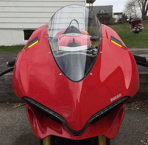 NEW RAGE CYCLES Mirror Block Off Turn Signals for Suzuki - Part 1299-MBO-B