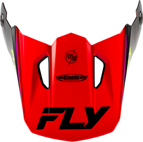 Fly Racing Kinetic Rally Helmet Visor Red/Black/White Medium/Large