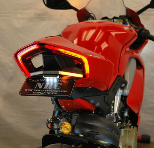 NEW RAGE CYCLES V4-FE Fender Eliminator Kit for Ducati with LED Tail Light and License Plate Mount