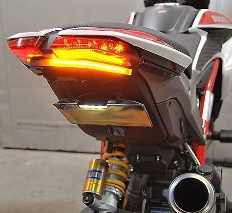 NEW RAGE CYCLES Hyper-FE-T Fender Eliminator for Ducati with LED Tail Light and License Plate Kit