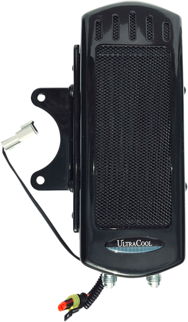 Ultracoool Side Mount Oil Cooler for Harley Milwaukee 8 Models 2017-Current - Gloss Black