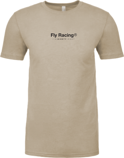 Fly Racing Lost Tee Cream Large - Premium Combed Cotton and Polyester Crew Neck T-Shirt