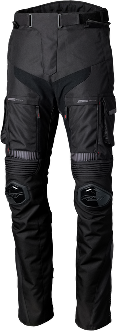RST Pro Series Ranger CE S/L Jean Black/Black Textile 3XL – Adventure Touring Motorcycle Pants with Armor and Waterproof Features