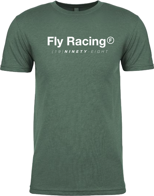 Fly Racing Fly Trademark Tee Forest Green Heather Large