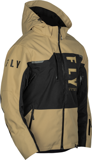 Fly Racing Carbon Jacket Black/Tan Large with Waterproof and Breathable Technology