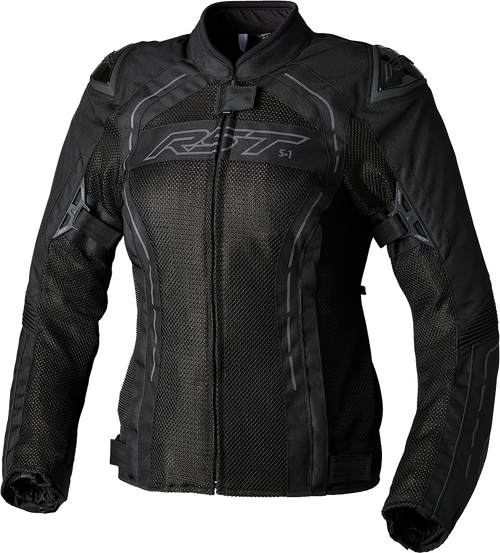 RST Ladies S-1 Mesh CE Textile Jacket Black/Black 3XL – Women's Motorcycle Riding Gear