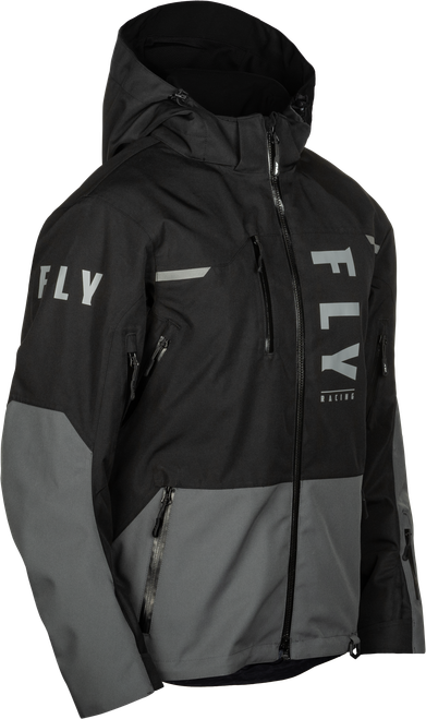 Fly Racing Carbon Jacket Black/Grey 2X - Lightweight Waterproof Snowboard Jacket with Advanced Weatherproof Technology