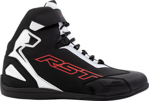 RST Sabre Moto Shoe CE Boot Black / White / Red Size 9