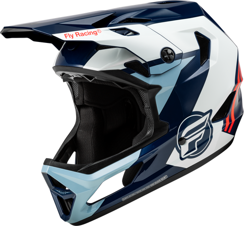 Fly Racing Youth Rayce Bicycle Helmet Red/White/Blue (Part Number 73-3612YS)