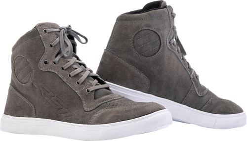 RST Hitop Moto Sneaker CE-Approved Grey Suede Size 13 – Versatile Motorcycle and Casual Footwear