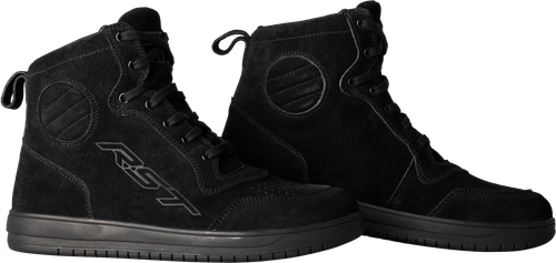 RST Hitop Moto Sneaker CE Boot in Black Suede, Size 13