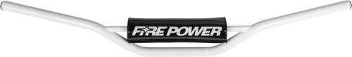 FIRE POWER Handlebar CSC CR High White with 7/8" Clamping Diameter
