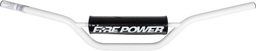 FIRE POWER Handlebar CSC Mini/81 150cc White - Durable Carbon Steel Construction with Protective End Caps