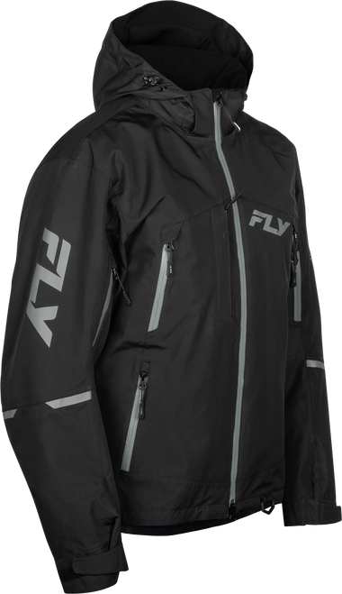 Fly Racing Incline Jacket Black/Grey XL – Waterproof and Breathable Motorcycle Outerwear