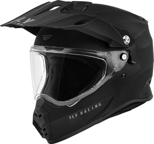 Fly Racing Trekker Solid Matte Black Helmet XL F73-7036X