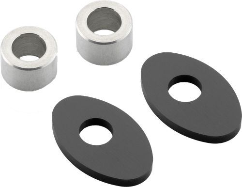 RIZOMA FR230B Turn Signal Mounting Kit - 2 Pieces Black for Motorcycle Indicators