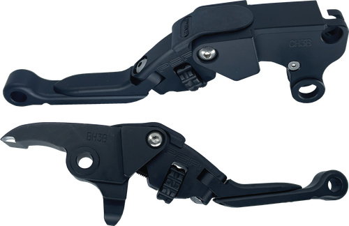 PSR Anthem Pro Brake and Clutch Lever Set for V-Twin Motorcycles - Black, Part Number 12-03667-22