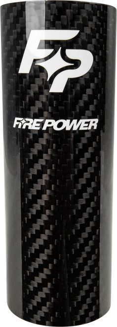 Fire Power Carbon Fiber Registration Wrap 52mm x 125mm for Motorcycles
