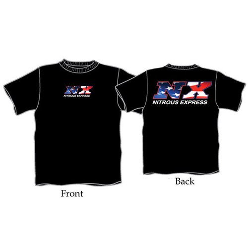 Nitrous Express SMALL BLACK NX AMERICAN FLAG SHIRT - 16544