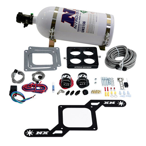 Nitrous Express 4500 Trinity Plate System, Stage 6 (50-300HP) - 10LBS. Bottle - 60043-10