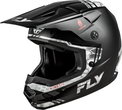 FLY Racing Kinetic Verdict Kryptek Helmet Black/Grey 2X – Off-Road Motorcycle Helmet with Superior Fit and Ventilation