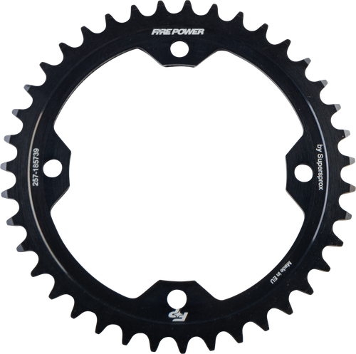 FIRE POWER Rear Sprocket Steel 39T Black - Durable Off-Road Motorcycle Part