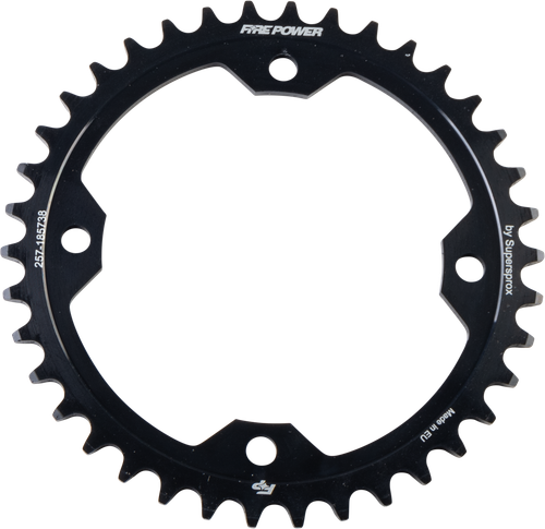 FIRE POWER FPS-1857-38-BLK Rear Steel Sprocket 38 Tooth for Off-Road and Extreme Riding