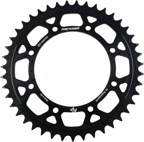 FIRE POWER Rear Sprocket Steel 43T Black - Durable Off-Road Performance