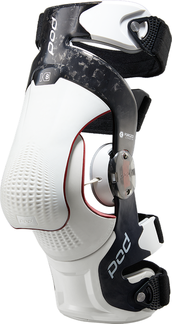POD K8 3.0 Knee Brace Carbon Left Medium - Lightweight Forged Carbon Frame with Adaptive Fit and Impact Protection