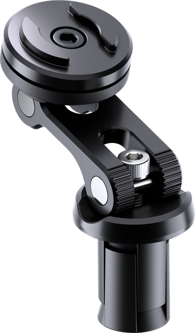 SP CONNECT SPC+ Moto Stem Mount Pro Black – Adjustable Motorcycle Handlebar Mount with 360° Rotation