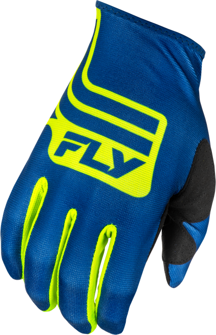 Fly Racing Youth Lite Lancer Gloves Navy/Hi Vis - Part Number 378-715YL