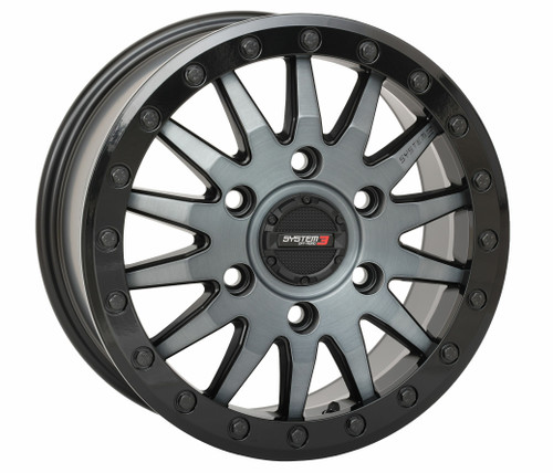 SYSTEM 3 Sb8 Wheel 15x7 with 6+1 Offset - Matte Brushed Grey, Part Number 15S3-8666