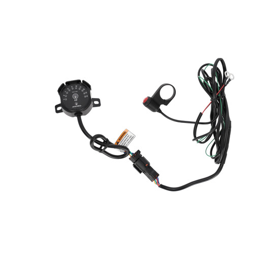 ACERBIS Tachometer Black Part 2983360001 – Universal RPM Gauge with Launch Control and Shift Warning