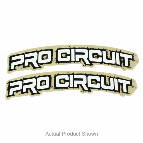 PRO CIRCUIT DC0010-RETRO Retro Fender Sticker – Durable 12 Mil Vinyl Decal for Motorcycle Customization