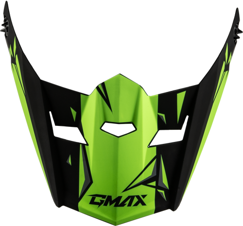GMAX Youth MX 46Y Unstable Visor Matte Black and Green for Motocross Helmets - Part G0465222