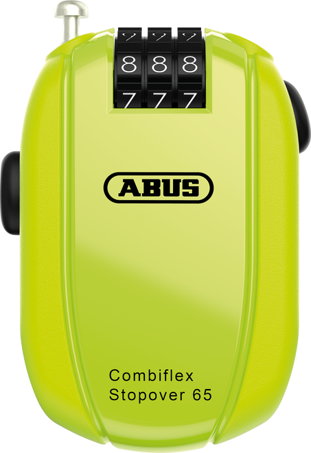 ABUS Combiflex Stopovr Lock Retractable with Tamper-Resistant Combination Lock