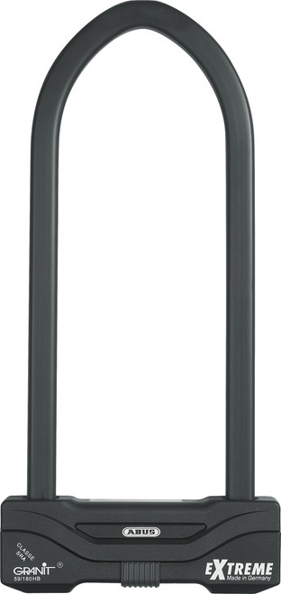 ABUS Granit Extreme 59 U Lock 12-inch with Level 20 Security and Double Locking Shackle