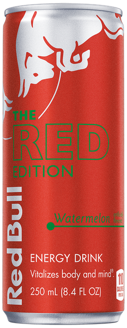Red Bull Watermelon Energy Drink - 8.4 oz Cans by Red Bull (Part No. RB234438)