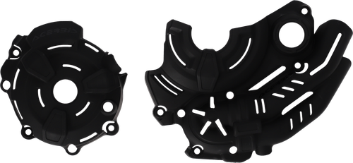 ACERBIS Ignition and Clutch Covers for Yamaha – Black, Part Number 2976170001