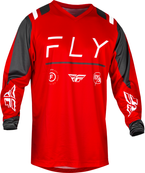 Fly Racing F 16 Jersey Red/Charcoal/White XL – Lightweight Performance Motocross Jersey