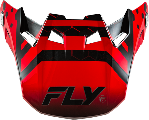 Fly Racing Formula CC Tektonic Visor Black/Red/Orange XL/2X
