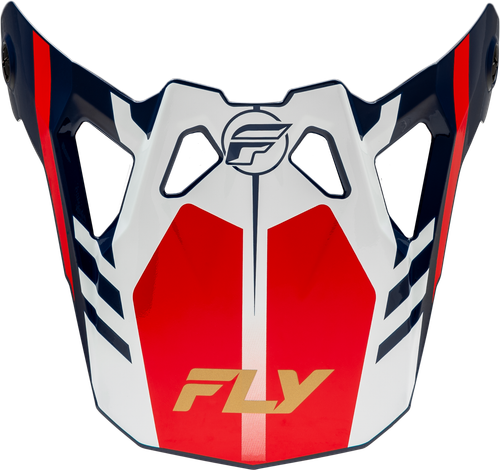 Fly Racing Formula CP Krypton Visor Red/White/Navy for Youth Size S