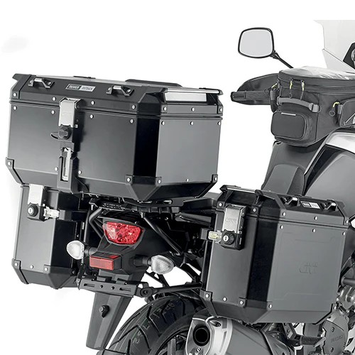 GIVI Outback Suz Side Case Hardware PLO3118CAM - Durable Aluminum Motorcycle Storage with Thermal Flask Option