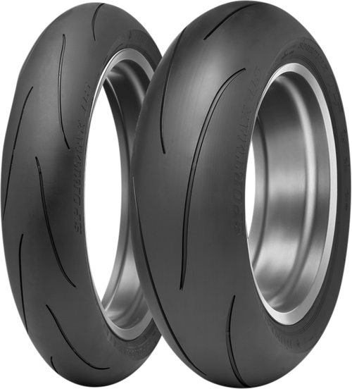 Dunlop Sportmax Q5 Rear Motorcycle Tire 200/55ZR17 (78W) TL for High-Performance Street and Track Use