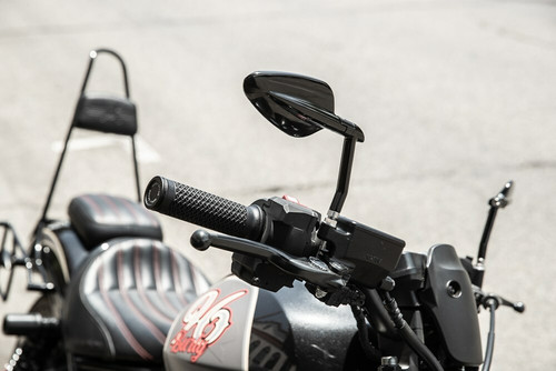 Burly Brand B16-1502B Radar Mirrors Black Pair for Motorcycles