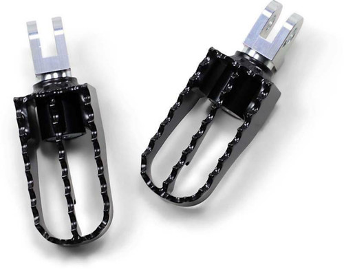Burly Brand B13-1006B MX Style Pass Foot Pegs with Bottle Opener, Satin Black Finish
